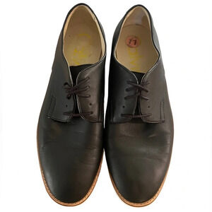 Men's Calvin Klein Aggussie Derby Oxfords Shoes Size 11 Black Leather